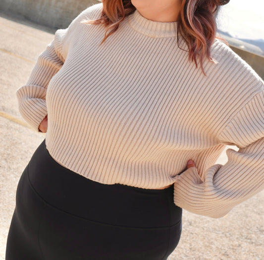 Beige Knit Sweater