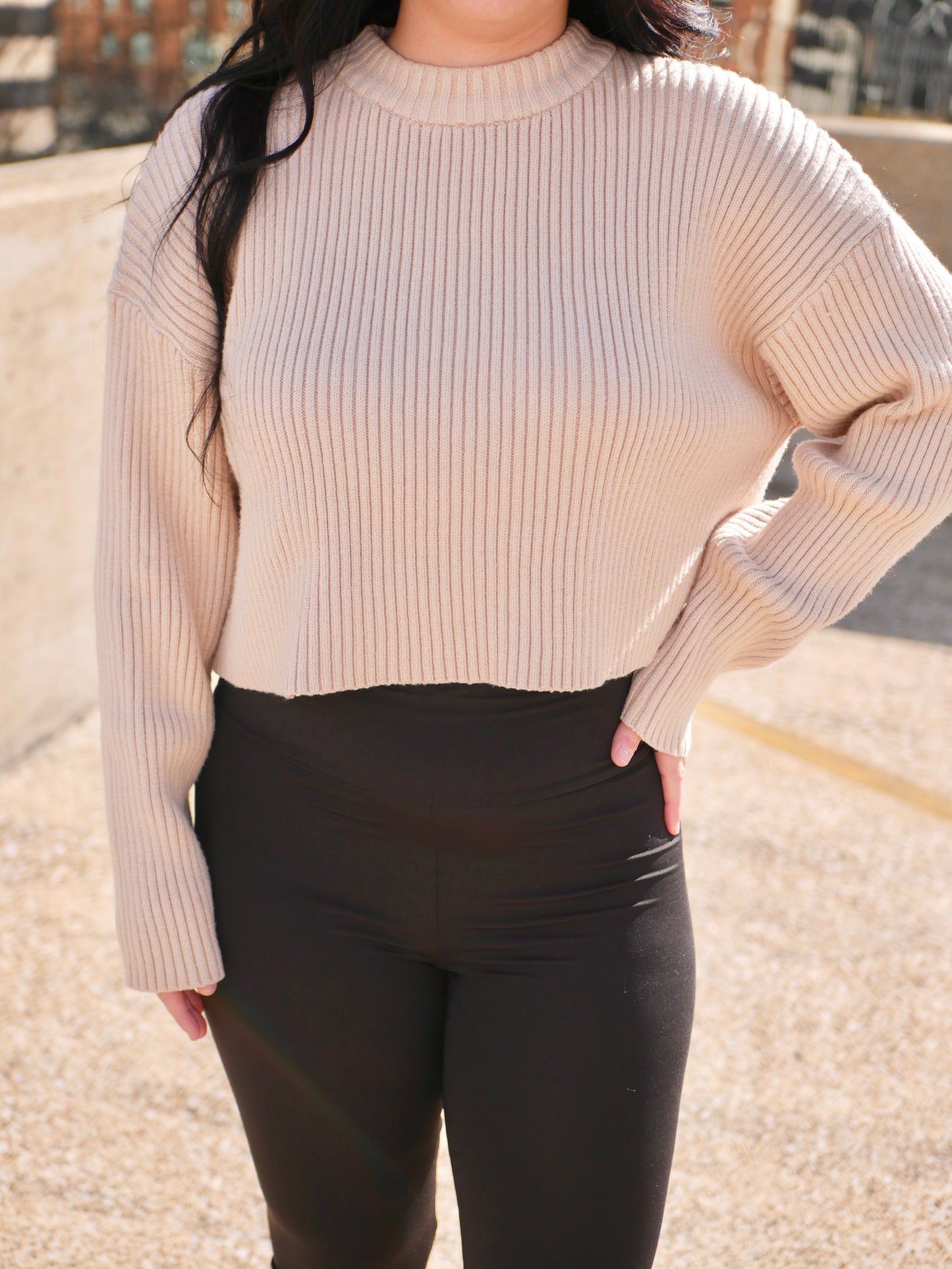 Beige Knit Sweater